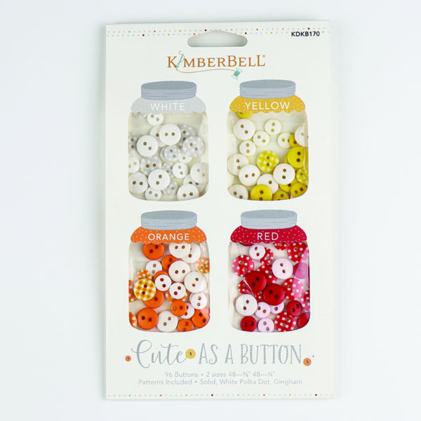 Cute As A Button - White, Yellow, Orange, Red
