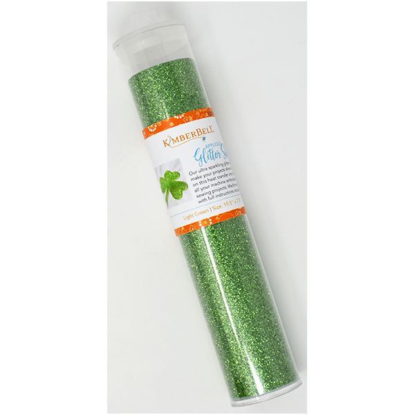 KDKB138, Applique Glitter Sheet, Light Green, 19.5"x7.5"