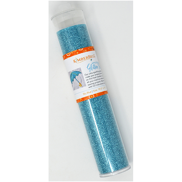 KDKB141, Applique Glitter Sheet, Sky Blue, 19.5"x7.5"