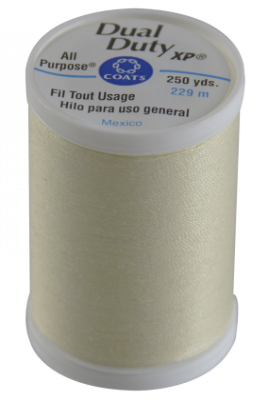 CAC910-8020, Dual Duty XP All Purpose: 250 yds, Cream