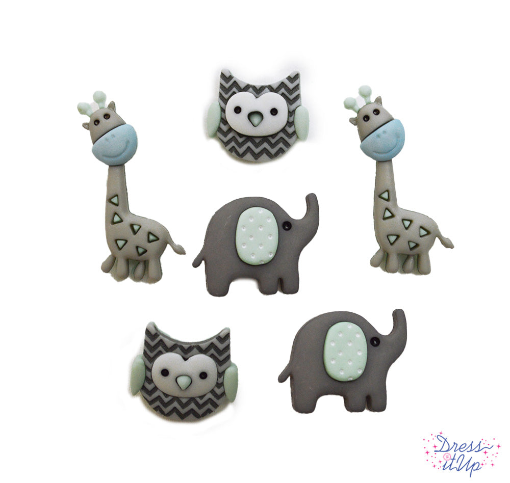 Blauw grijze jungle dieren