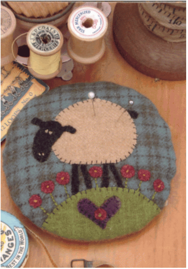 HP-F025, Pattern, Larry the Lamb Pincushion Pattern by Anni Downs