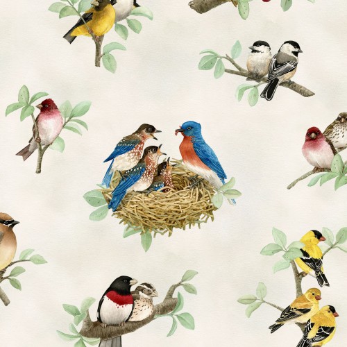 ELS4310-CRE, Beautiful Birds, by Elizabeth's Studio