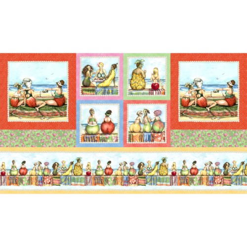 ELS1518-MUL, Fruit Ladies by Elizabeth's Studio 