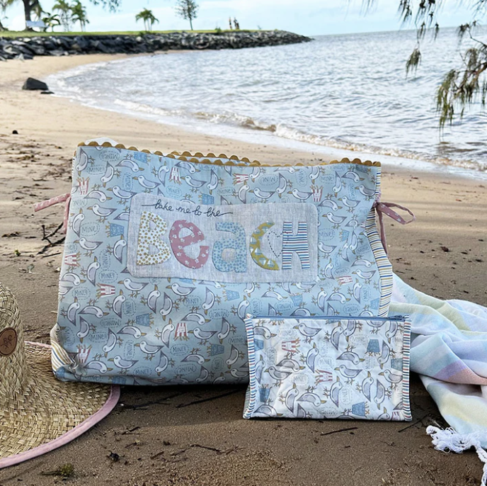 TBH-, Sunkissed Beach Bag, Pattern by the Birdhouse (+ Purse)