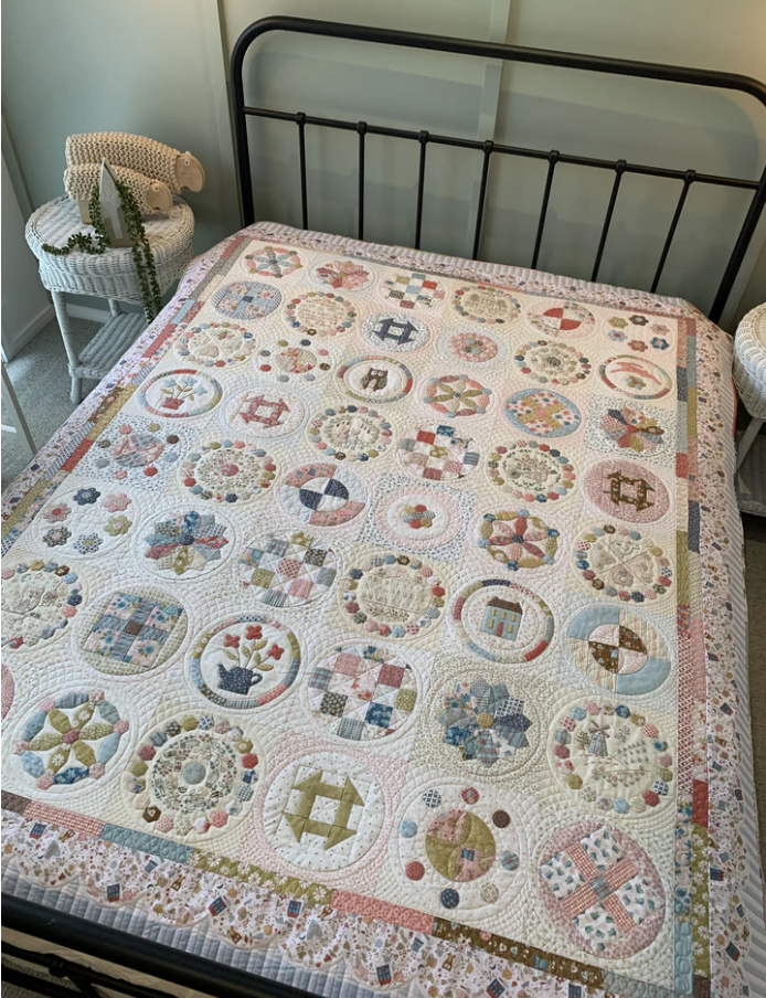 TBH-391, Owl and Hare Quilt Pattern by the Birdhouse, Finished size is 62" x 76"