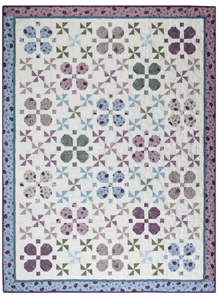 LA-Y110, Pattern, Lucky Clover - 53" x 71"