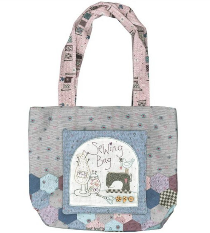 LA-Y387, Pattern, Hexagon Sewing Bag, including Buttons