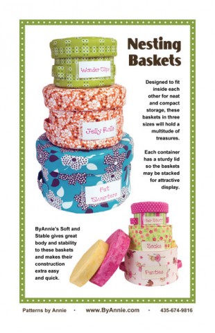 PBA240, Pattern, Nesting Baskets (English) ByAnnie
