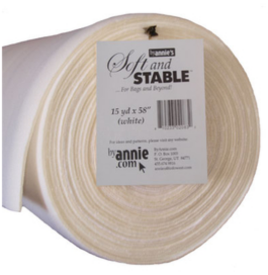 SS2015, Soft and Stable white, 15 yards x 58" (13,7 m x 145 cm) per yard ByAnnie