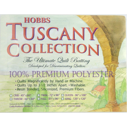 HOBTPBY96, Roll, TUSCANY POLYESTER BATTING 96" ROT (30YD)