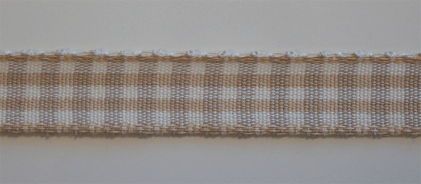 Black & White Checked Twill (14mm) - 25 meter by Rinske