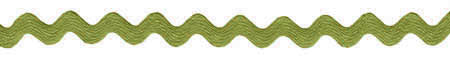 Olive Ric Rac (0.5", 125mm) - 24 YDS
