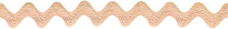 Peach Ric Rac (0.5", 125mm) - 24 YDS