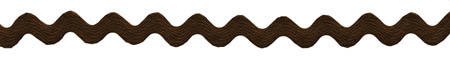 Brown Ric Rac (0.5", 125mm) - 24 YDS