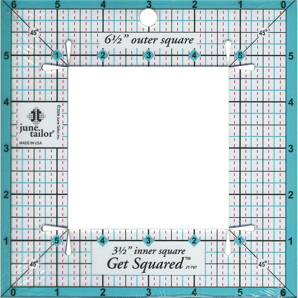 Template Qet Squared Ruler (6,5"x6,5")