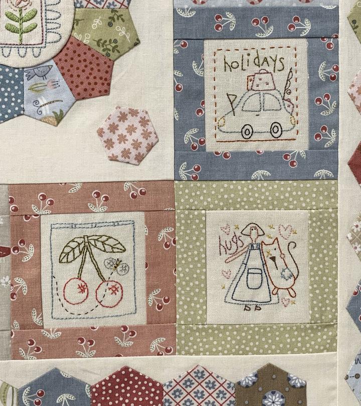 TBH-HEARTSTRINGS, Pattern Heartstrings by Natalie Bird, finished size 40" x 42"