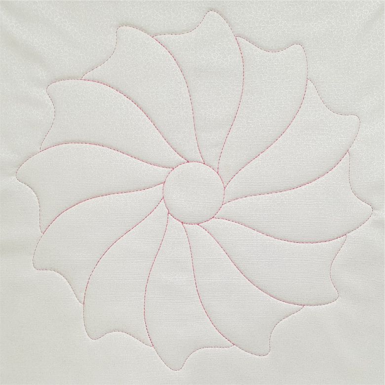 WT-WRTH41-S5-LS, Circles on Quilts Wreath 41 Set of 5 templates, Low Shank by Westalee