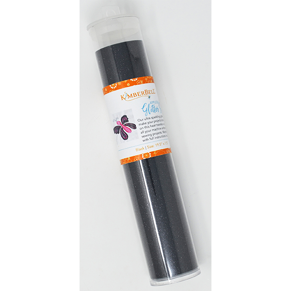 KDKB136, Applique Glitter Sheet, Black, 19.5"x7.5"