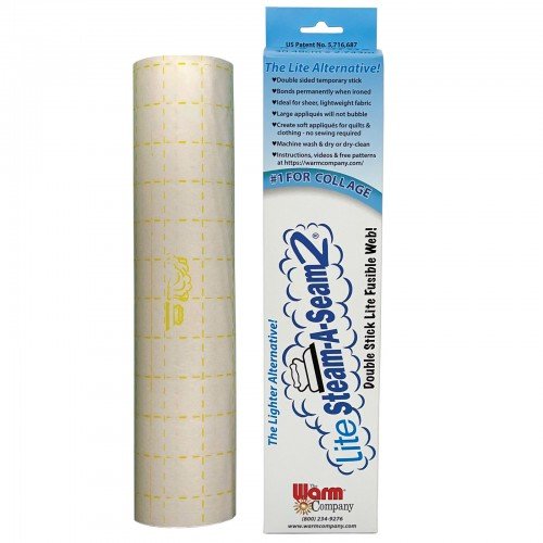 WAC5436, Lite Steam-A-Seam 2, Double Stick Fusible Web - 12" x 3 yds