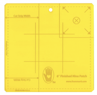 MIM7104, Nine Patch Ruler Designer: Marti Michell, 6"