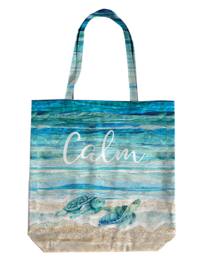 RSD-PANEL, C24723-64, Canvas Turtle Bay Tote Bag panel (65 x 105 cm)