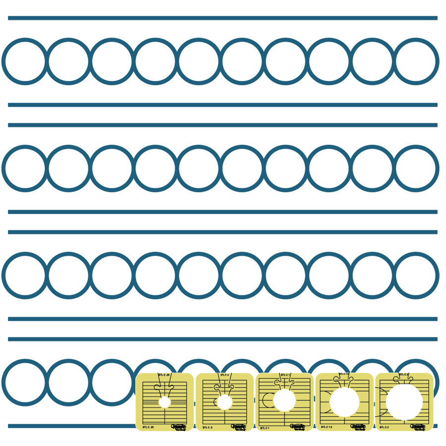WT-BTL0.5-LS, Low Shank 1/2″ Between the Lines Template, by Westalee