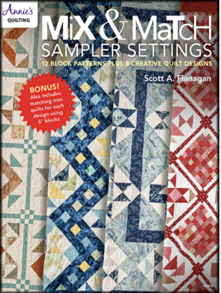 DRG1414981, Mix & Match Sampler Settings, 12 Block Patterns Plus 8 Creative Quilt Designs