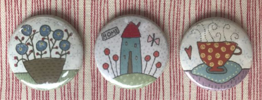 Set of 3 Magnets - Home