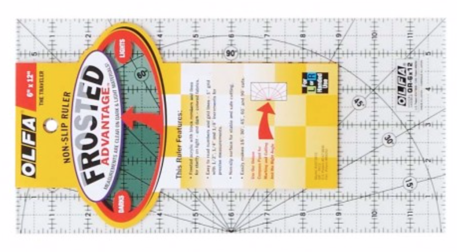 OLFA Frosted Quiltruler (6"x12")