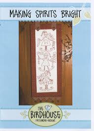 TBH-D085, Making Spirits Bright Preprinted Fabric and Pattern