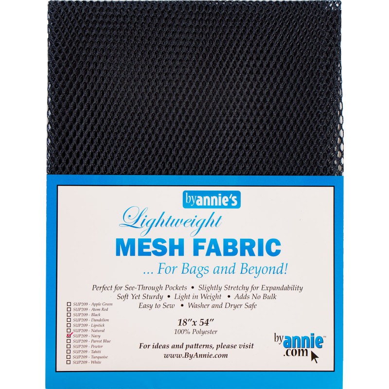 SUP209-NAVY, Mesh Navy, 125 cm x 45 cm (18x54 inches) ByAnnie
