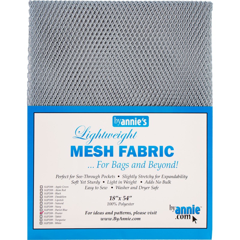 SUP209-PEWTER, Mesh Pewter, 125 cm x 45 cm (18x54 inches) ByAnnie