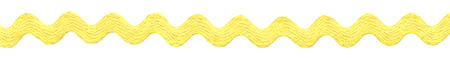 Bright Yellow Ric Rac (0.5", 125mm) - 24 YDS