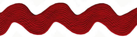 Barn Red Ric Rac (1.375", 280mm) - 24 YDS