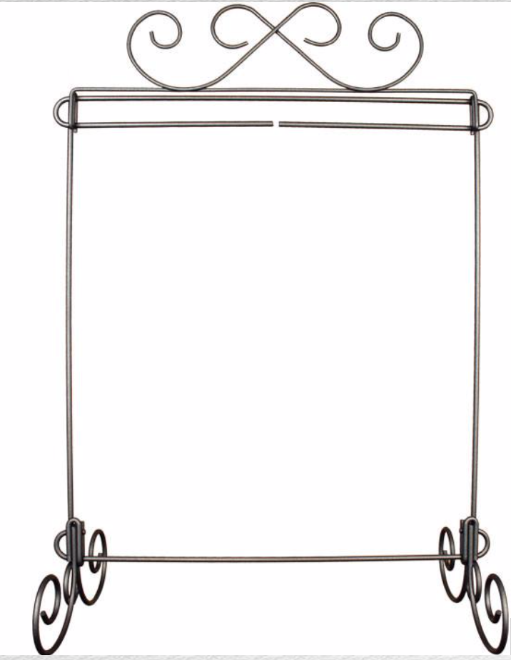 760214877422, Ackfeld Quiltstand Charcoal Black 12" x 14"